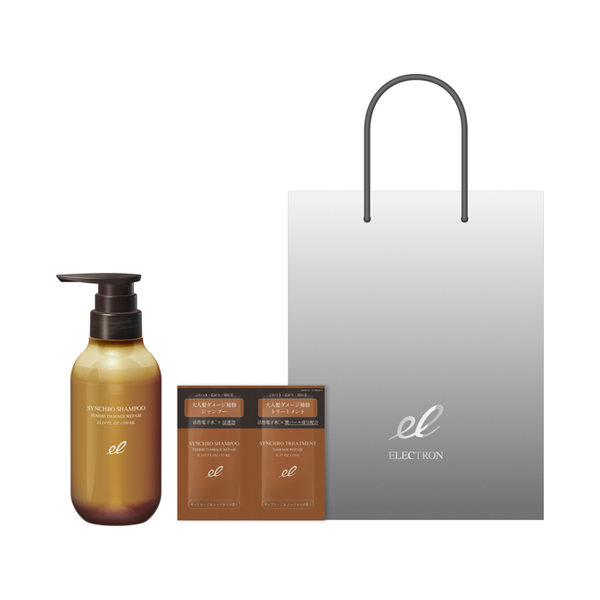 シンクロシャンプー ファム DAMAGE REPAIR お試しパウチセット / 300ml、10ml、10g、1枚 / ウッドセージ&シーソルトの香り