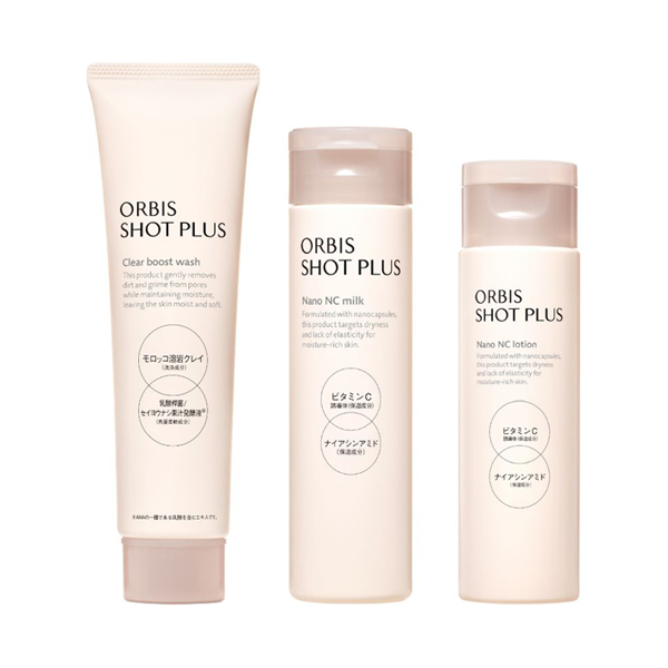 ショットプラス スキンケア3ステップセット / 100g、150ml、80ml / 本体 / 無香料 / しっとり