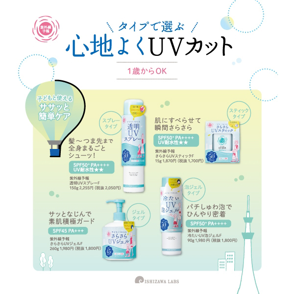 冷たいUV泡ジェルF / 紫外線予報(日焼け止めジェル, 日焼け対策・ケア