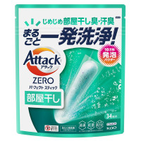 アタックZERO パーフェクトスティック 部屋干し / 34本入り(442g) / サンシャインアクアの香り