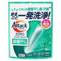 アタックZERO パーフェクトスティック 部屋干し / 16本入り(208g) / サンシャインアクアの香り