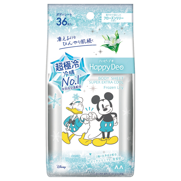 ハッピーデオ ボディシート 超極冷 / 36枚 / フローズンリリー