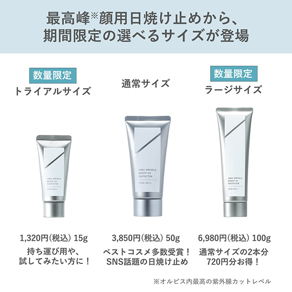 リンクルブライトUVプロテクター【医薬部外品】 / SPF50+ / PA++++ / 15g / 本体(トライアルサイズ) / 無香料 1