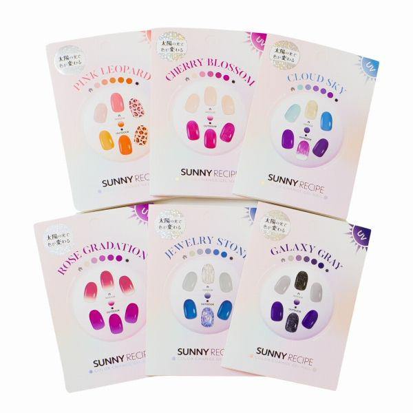 Color change Gel nail / SUNNY RECIPE(ネイルシール, ネイル・ネイル
