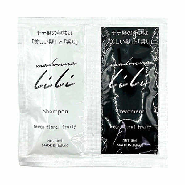 ヘアシャンプー&ヘアトリートメント スタンダード / サシェ / 10ml、10ml / グリーンフローラルフルーティー ヘアシャンプー&ヘアトリートメント スタンダード / サシェ / 10ml、10ml / グリーンフローラルフルーティー