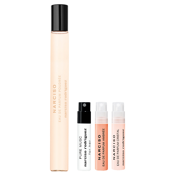 ナルシソ オードパルファム プドゥレ トラベルスプレー 10mL(3種の香り:ディスカバリーサンプル付) / 10mL、0.8mL×3 / 【トラベルスプレー】 ウッディ フローラル