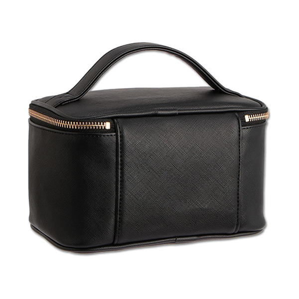サフィアーノデイジーパッチ ミラーバニティ / ブラック / H12.5×W20×D12.5cm、持ち手全長:18cm / 本体 1