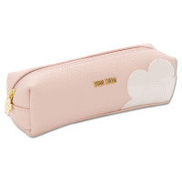 シュリンクデイジーパッチ スクエアペンケース / 本体 / ピンク / H5×W18.5×D6cm