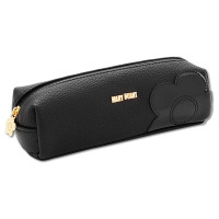 シュリンクデイジーパッチ スクエアペンケース / 本体 / ブラック / H5×W18.5×D6cm