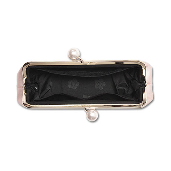 エンボスデイジーパール ガマ口ペンケース / パールピンク / H6.5×W21×D5.5cm、パール直径:1.7cm / 本体 1