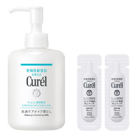 潤浸保湿乳液ケアメイク落としセット / 200mL、0.4g×2