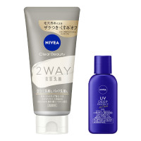 ニベアクリアビューティー2WAY美容洗顔 セット / 120g、16g