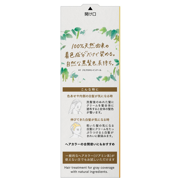 ナチュリラ 色長持ちカラートリートメント / ブラック / 155g / つけかえ / 無香性 1