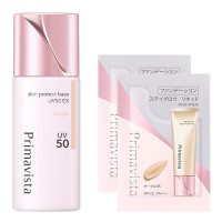 スキンプロテクトベース皮脂くずれ防止UV50EX ベージュセット / SPF50 / PA+++ / ベージュ / 25mL、0.4g×2