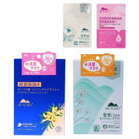 【特典付き限定セット】セッコク蘭ゆばマスク1箱+CICAゆばマスク1箱 (スノーホワイトゆばマスク+紫レイシゆばマスク各1 枚特典つき!) / 26ml×7、26ml×7、26ml×1、30ml×1