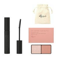 【@cosme shopping限定】エテュセ アイメイクセット オリジナル巾着つき / 6g、3.8g、1枚