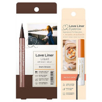 【@cosmeSHOPPING限定】ラブ・ライナーサマーカラーセット / ダークブラウン/アプリコットキャメル / 0.55mL、6.5g