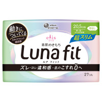 素肌のきもちルナフィット超スリム / 多い昼~ふつうの日用 羽なし / 27枚、20.5cm