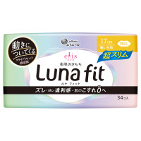 素肌のきもちルナフィット超スリム / 軽い日用 羽なし / 34枚、17cm