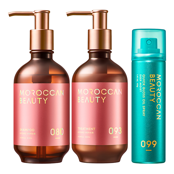 モロッカンビューティ ハイドロリペア オイルスプレーミニ付限定セット / 430mL、430mL、40g / 限定品