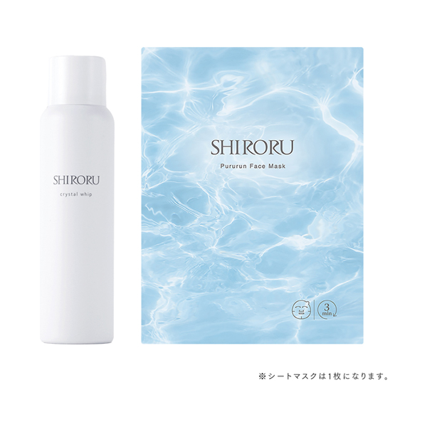 クリスタルホイップ ぷるるんフェイスマスク1枚付きセット / 120g、25ml / 限定品