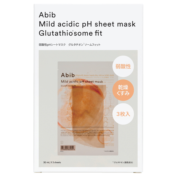 弱酸性pHシートマスク グルタチオンソームフィット / 30mL×3枚
