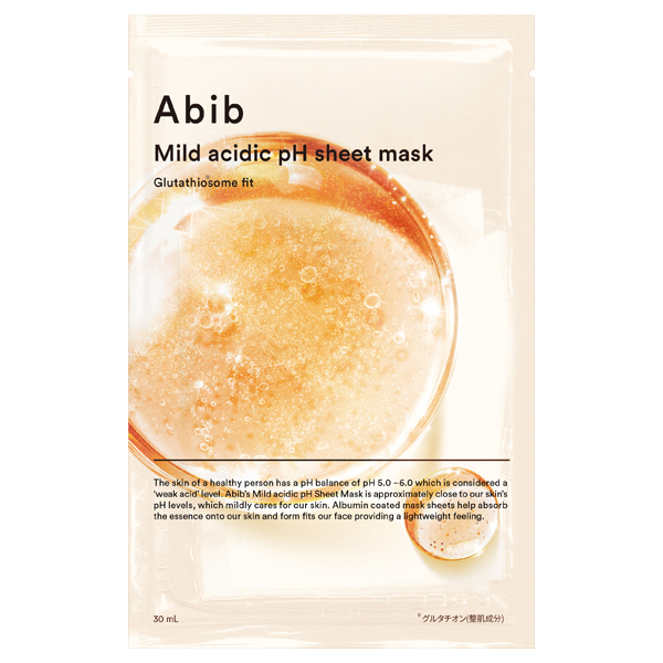 弱酸性pHシートマスク グルタチオンソームフィット / Abib(フェイス用