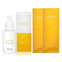 薬用ホワイトニングCセラム&濃密炭酸パック2包セット / 30mL、10g×2包