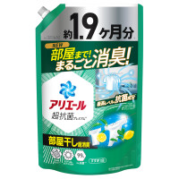 洗濯洗剤 液体 超抗菌プレミアム 部屋干し超消臭 / 詰め替え(ウルトラジャンボ) / 1400g / 天日干し級にさわやかな香り