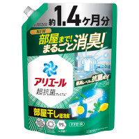 洗濯洗剤 液体 超抗菌プレミアム 部屋干し超消臭 / 詰め替え(超ジャンボ) / 1000g / 天日干し級にさわやかな香り