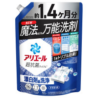 洗濯洗剤 液体 超抗菌プレミアム 漂白剤級洗浄 / 詰め替え(超ジャンボ) / 1000g / 清潔でさわやかな香り