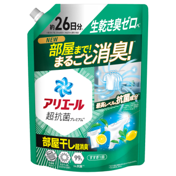 洗濯洗剤 液体 超抗菌プレミアム 部屋干し超消臭