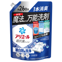 P＆G　アリエール　漂白剤級の洗浄力　超抗菌プレミアム　超特大　860g　18袋 洗濯洗剤 液体 超抗菌プレミアム 漂白剤級洗浄 / アリエール(洗濯用