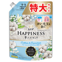 ハピネス 夢ふわタッチ 柔軟剤 / 詰め替え / 720ml / ウォームコットン&すずらんの香り