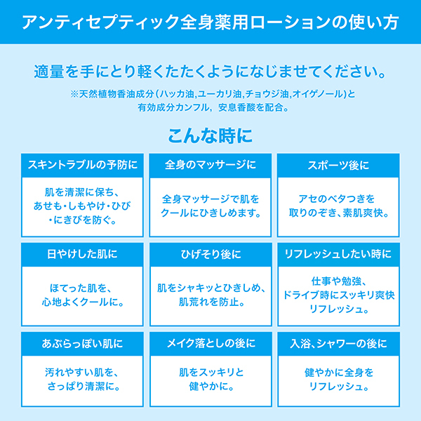 アンティセプティック 全身薬用ローション / シーブリーズ(ボディ
