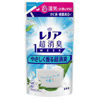 超消臭1WEEK 柔軟剤 やさしく香る超消臭 / 詰め替え / 340ml / フレッシュソープの香り