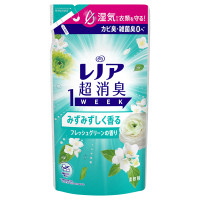 超消臭1WEEK 柔軟剤 / 詰め替え / 340ml / みずみずしく香るフレッシュグリーンの香り