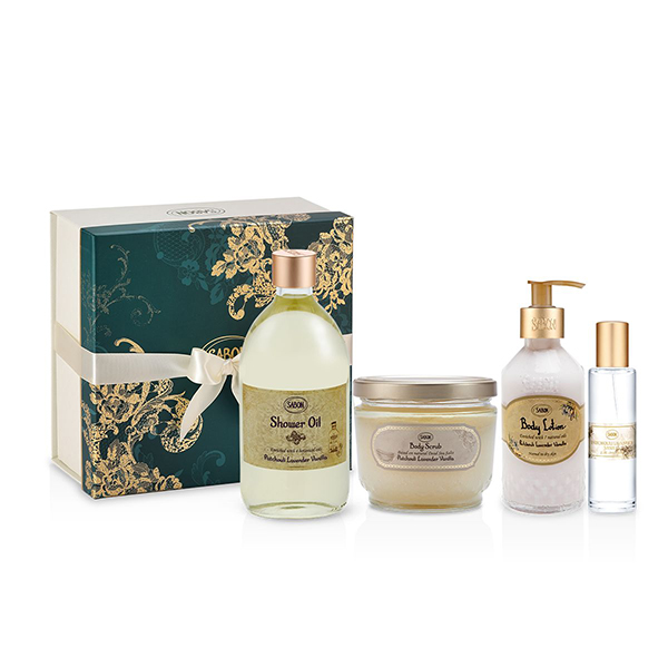 ボディケア4STEPレギュラーセットN パチュリ・ラベンダー・バニラ / 500mL、600g、200mL、30mL