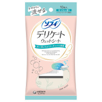 デリケートウェットシート / 10枚入り / せっけんの香り