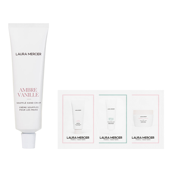 スフレ ハンドクリーム アンバーバニラキット / 50mL、5mL×3