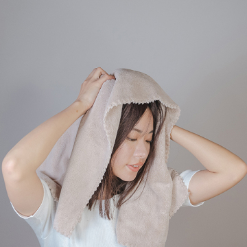 ヘアドライタオル モカ 05