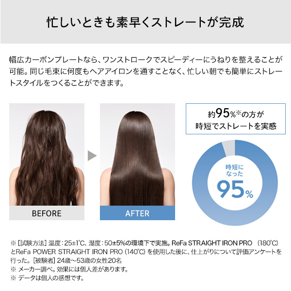 【おひとり様1点まで】リファパワーストレートアイロン プロ / ホワイト / H281mm×W50mm×D39 / 本体 1