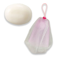 クリアソープ(泡立てネットセット) / 本品 / 75g、1個 / 泡立ち良くすっきりとした洗いあがり / エッセンシャルオイルの香り