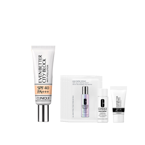 選べる ベース メーク セット(イーブン ベター シティ ブロック ポリュテクション 40 N) / SPF40 / PA+++ / 30mL、7mL、1mL×4、7mL