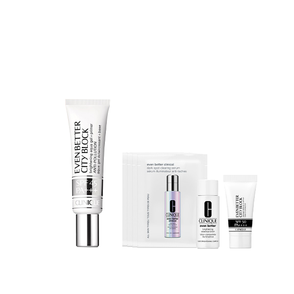 選べる ベース メーク セット(イーブン ベター シティ ブロック アクア ジェル 45) / SPF45 / PA+++ / 30mL、7mL、1mL×4、7mL