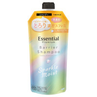 エッセンシャルプレミアム うるおいバリアシャンプー スパークルモイスト / つめかえ用 / 330ml / ホワイトピーチ&ムスクの香り