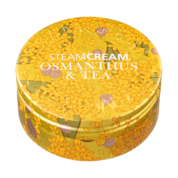 スチームクリーム / 1580 スチームクリーム キンモクセイ&茶 / 75g / 本体 / 本物に極めて近い金木犀の花の香り