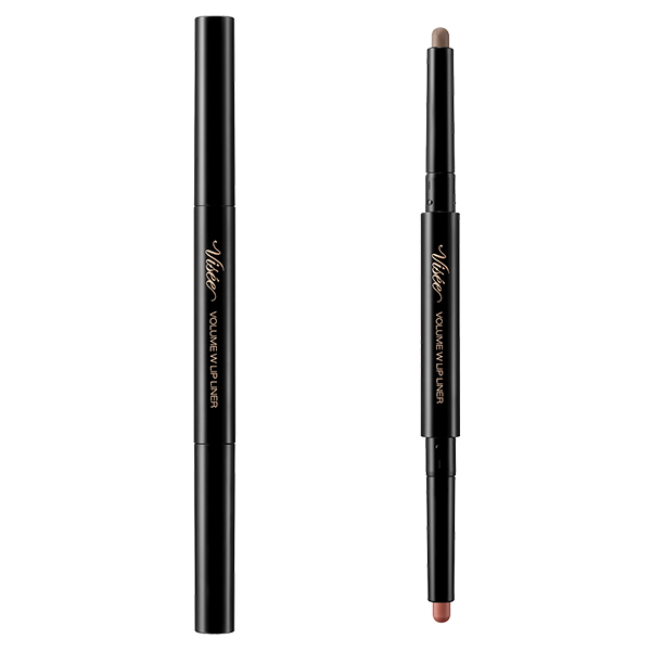 ボリューム Wリップライナー / 限定品 / 01 ピーチベージュ&ウォームブラウン / 0.5g / 無香料
