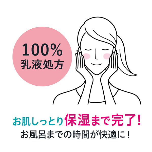 【数量限定】潤浸保湿乳液ケアメイク落とし セット / 200ml、8ml 1