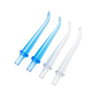 DENTNICS デンタルウォッシャー 交換用フロスノズル / クリア×2本、ブルー×2本
